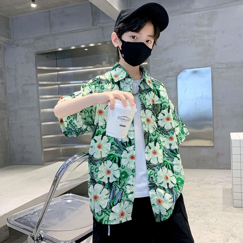Resort Shirt Floral - Conjunto de Camisa Floral para Meninos