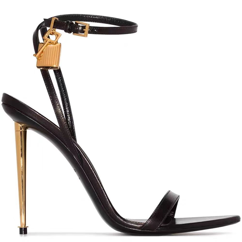 Fivela cinta cor sólida chave  - Casual Sandal Leather avaliação e preço